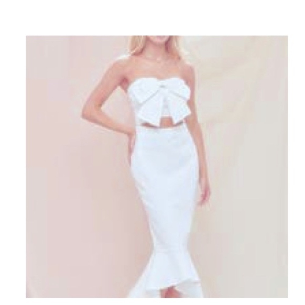 Fore collection white bow dress